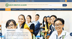 Desktop Screenshot of greatchristianacademy.com